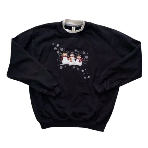 Vintage Snowman Crewneck Sweater Size XL - Picture 1 of 3